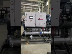 PLC kontrolü ile kabuk ve boru kondansatörü ve buharlaştırıcı su soğutmalı vida soğutucu