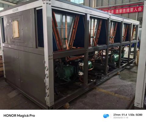 satın al 120hp taşınabilir endüstriyel su soğutucu yarı hermetik vida tipi online manufacture