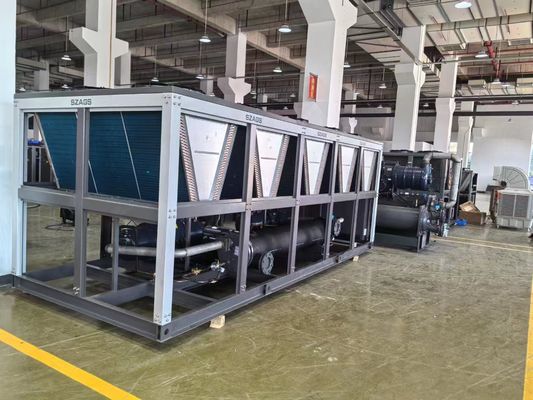satın al 150HP hava soğutmalı vida soğutucu Endüstriyel Süreç Su Soğutucuları Çoklu Enjeksiyon Kalıplama Makineleri için online manufacture