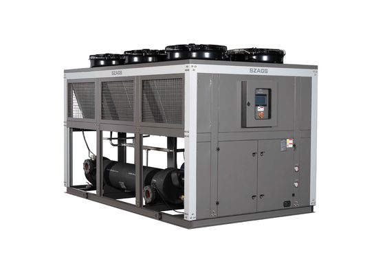 satın al 100HP hava soğutmalı vida endüstriyel soğutucu ekstrüzyon hatları için yüksek verimli soğutma online manufacture