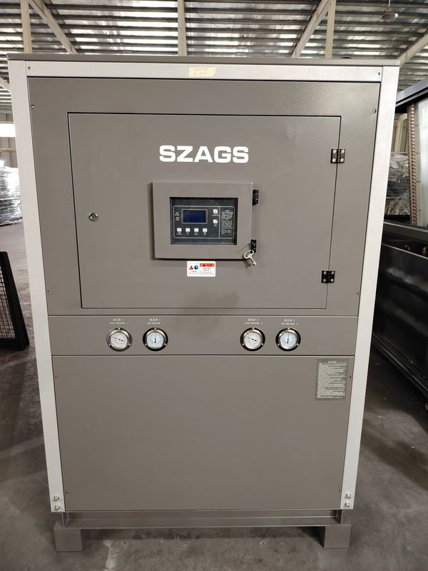 20 HP hava soğutmalı soğutucu. Endüstriyel soğutma ünitesi. Enerji tasarrufu. Enjeksiyon kalıplama/plaklama/lazer soğutma için.