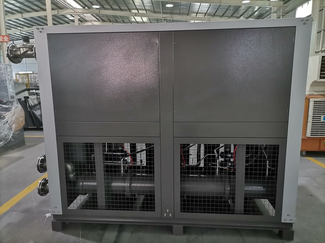 Yüksek verimlilikli 40 HP endüstriyel su soğutucu 130 KW yuvarlak su soğutucu enjeksiyon makinesi için