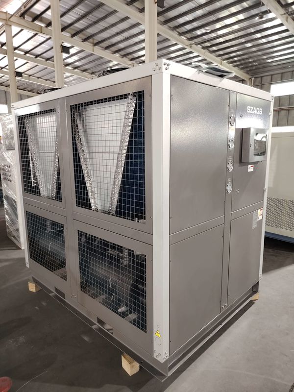 30HP Endüstriyel Scroll Tipi Hava Soğutucu Su Soğutucu 92kW Glikol Soğutucu Soğutma Sistemi