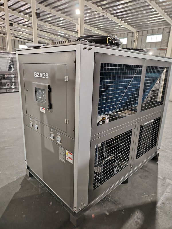 20HP Glikol Soğutucu 72kW Endüstriyel Scroll Tipi Hava Soğutucu Su Soğutucu