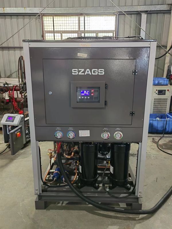 20HP Hava Soğutucu Soğutma Sistemi Endüstriyel Hava Soğutucu Scroll Tipi Su Soğutucu