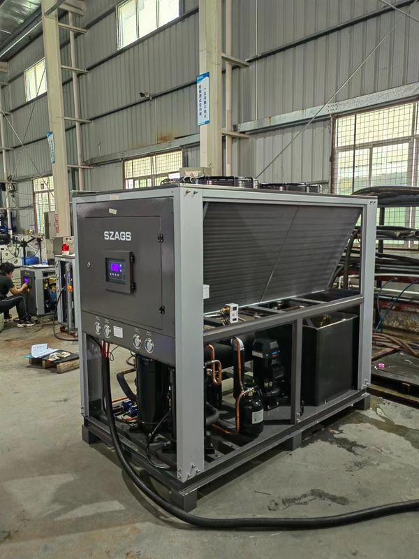 20HP Hava Soğutucu Soğutma Sistemi Endüstriyel Hava Soğutucu Scroll Tipi Su Soğutucu