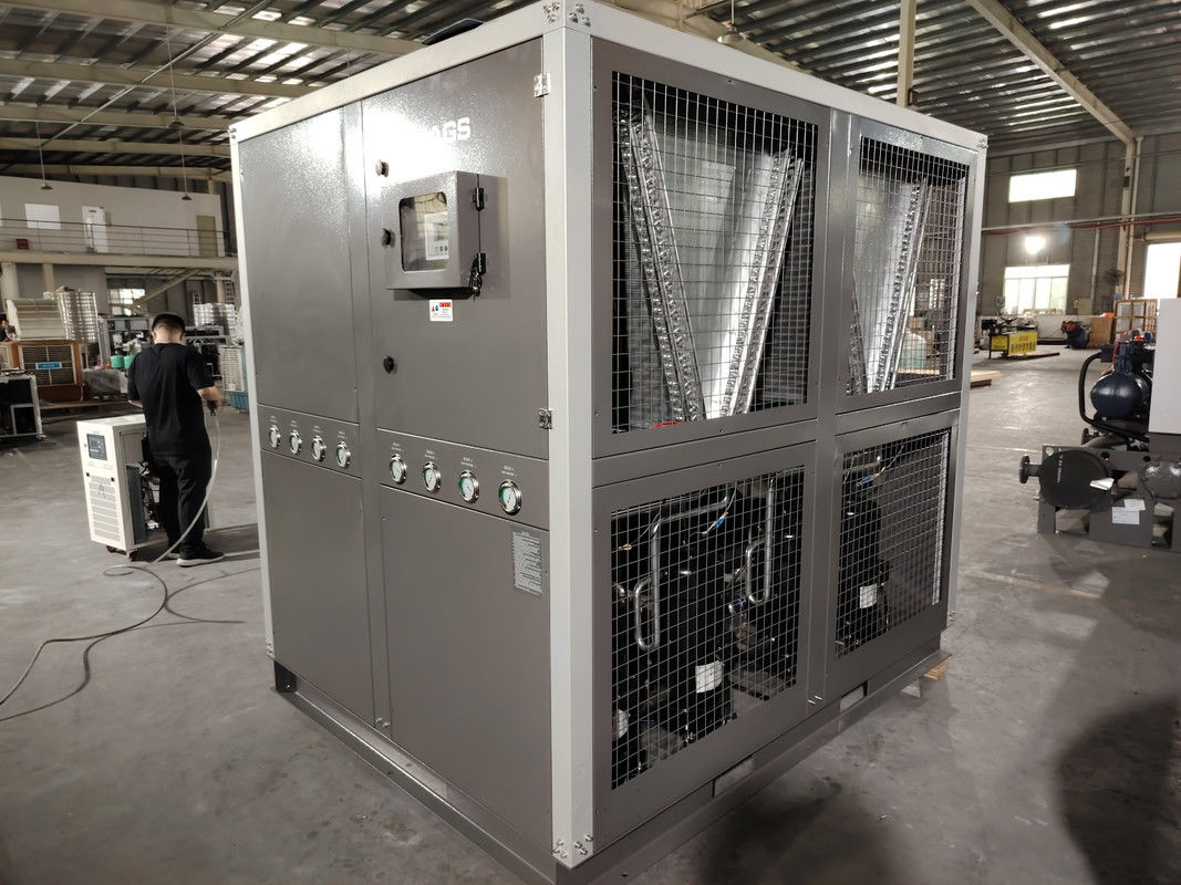 40 Ton Hava Soğutucu Scroll Tipi Su Soğutucu 144KW Ekstrüzyon Makinesi için Hava Soğutucu Endüstriyel Sistem