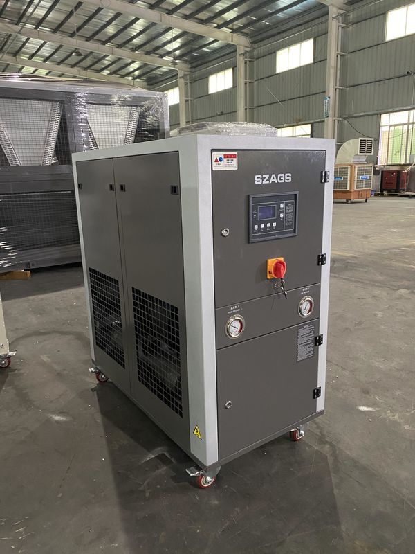 Kompak Su Soğutucular 6 ton Hızlı Soğutma 19kw Soğutma Kapasitesi 24 / 7 Uzaktan İzleme Çevre dostu soğutucu