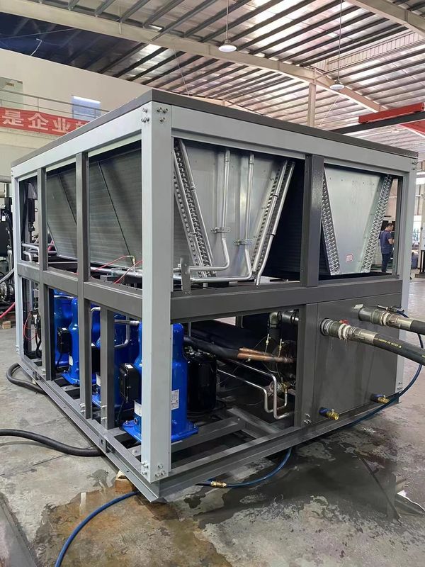 60HP hava soğutmalı rulo soğutucu endüstriyel işlem su soğutucuları baskı ve BOPP film laminasyon hattı için