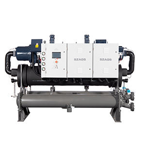Mikro Bilgisayar Kontrolü 240HP su soğutmalı vida soğutucu, kabuklu ve boru veya SS plaka tipi buharlaştırıcı
