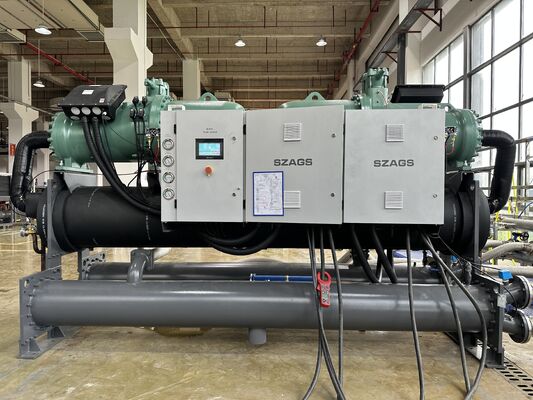 360HP Enerji Tasarruflu Su Soğutmalı Vidalı Chiller, Endüstriyel Soğutma için PLC Kontrol Sistemli
